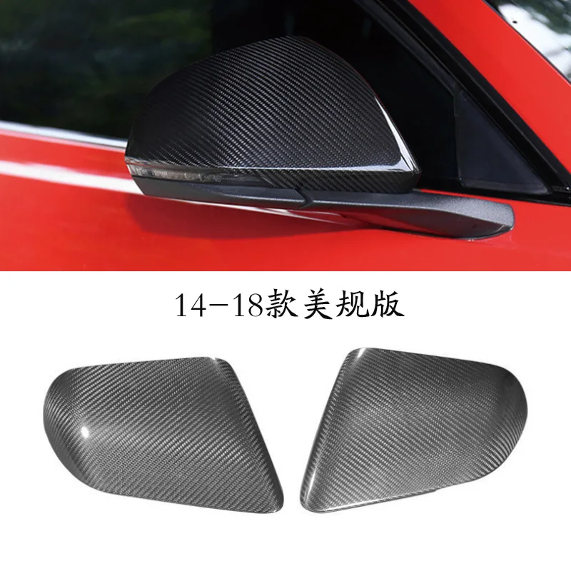 For Ford Mustang 2014-2018 Carbon Fiber Modified Rearview Mirror Shell Adhesive Version