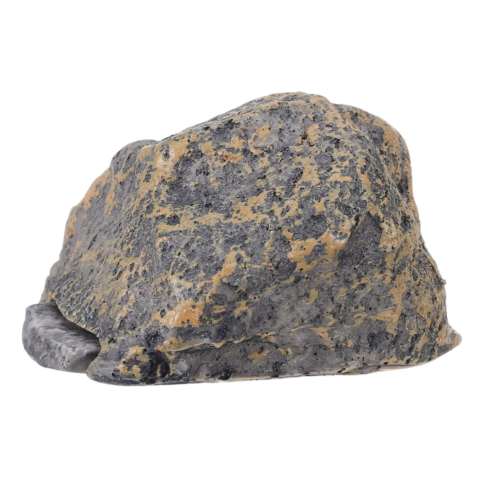 Realistic Resin Fake Stone Key Hider Waterproof Outdoor Hidden Key Box Rock Shape Garden Decor Backyard Porch Ring Storage Box