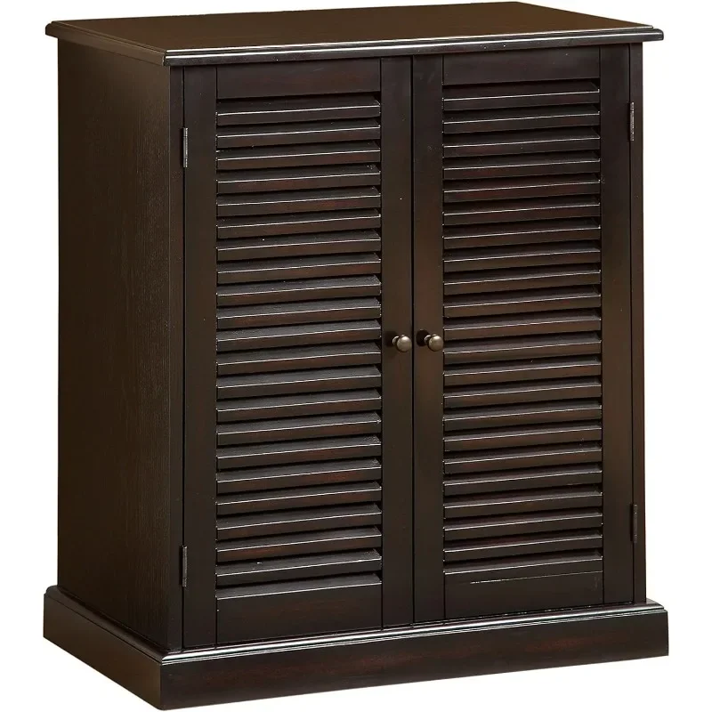 5-Shelf Enclosed Shoe Cabinet, Espresso，Home & Kitchen›Furniture›Accent Furniture›Storage Cabinets