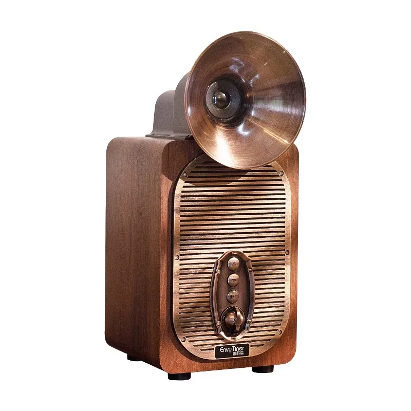 

Wireless Bluetooth speaker high-volume subwoofer retro high-quality solid wood small stereo