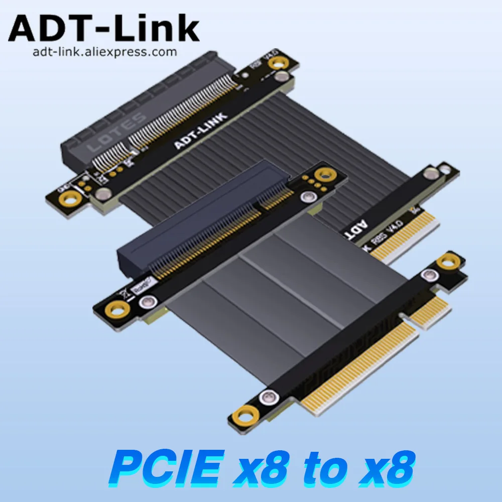 

Удлинительный Кабель-адаптер R88SF 8x PCIe 4,0 3,0 X8 к X8 Райзер PCI-E PCI Express для 810a, удлинитель графических видеокарт