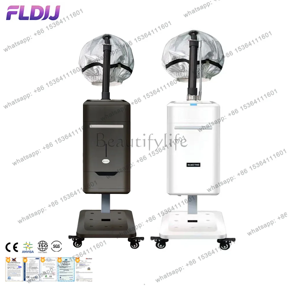 New Upgraded Hair Salon Vertical Professional Steam Machine For Hair And Facial Care Nano Steam Machine Essential Oil Machine