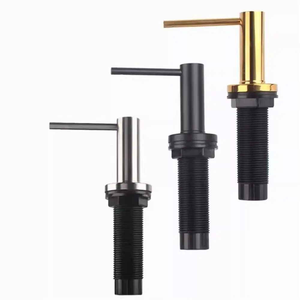 304 Stainless Steel Sink Detergent Dispenser Built-in Pump Kitchen Liquid Soap Dispenser Hand Press Liquid Dispenser