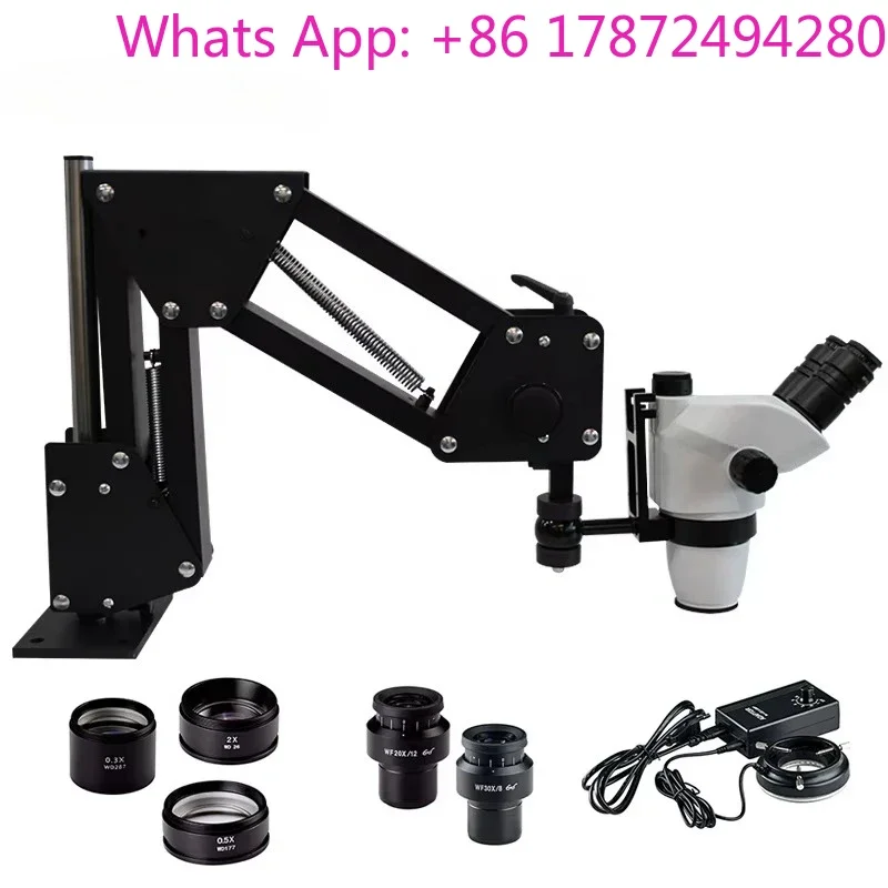Diamond Setting Zoom Microscope Machine Stand with Head Holder for Gem Jewelry Tools Equipment