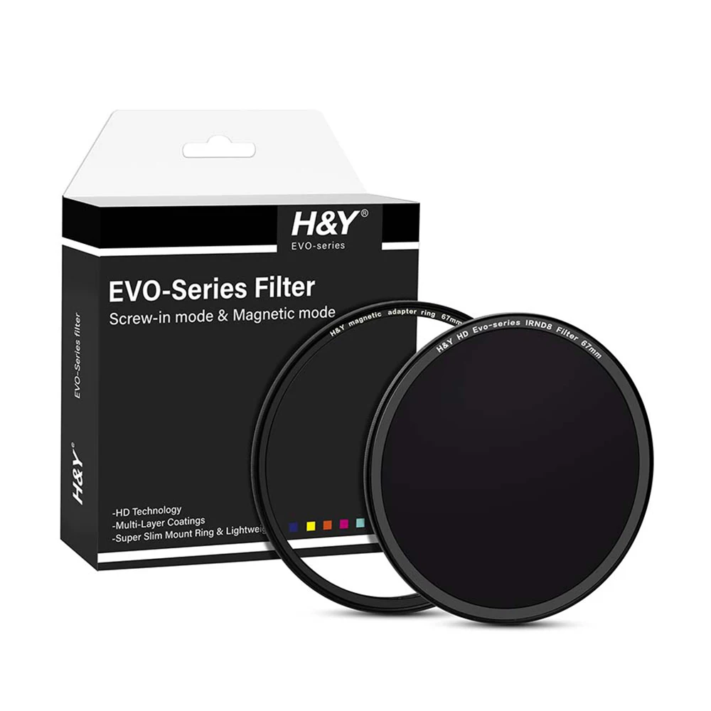 H&Y HD Evo Series Camera Lens Filter Magnetic ND8 Filter Kit 67mm 72mm 77mm 82mm 95mm