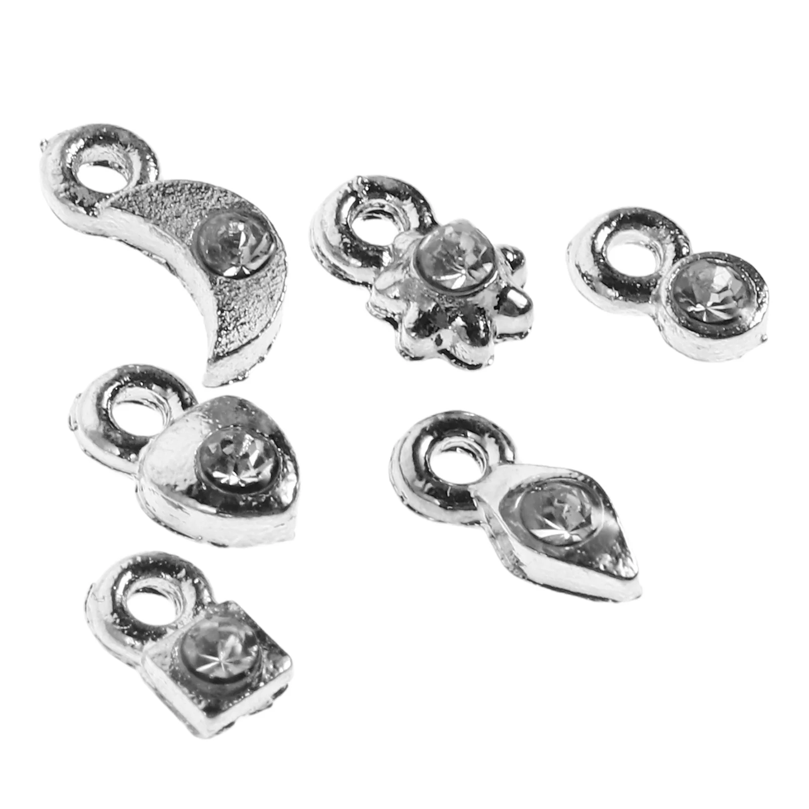 2 Zestawy Ozdób do Paznokci, Wiszące Dekoracje, Materiały do Tworzenia Biżuterii DIY, Ozdoby do Paznokci DIY, Cyrkonie, Kamienie Szlachetne, Narzędzie do Piercingu