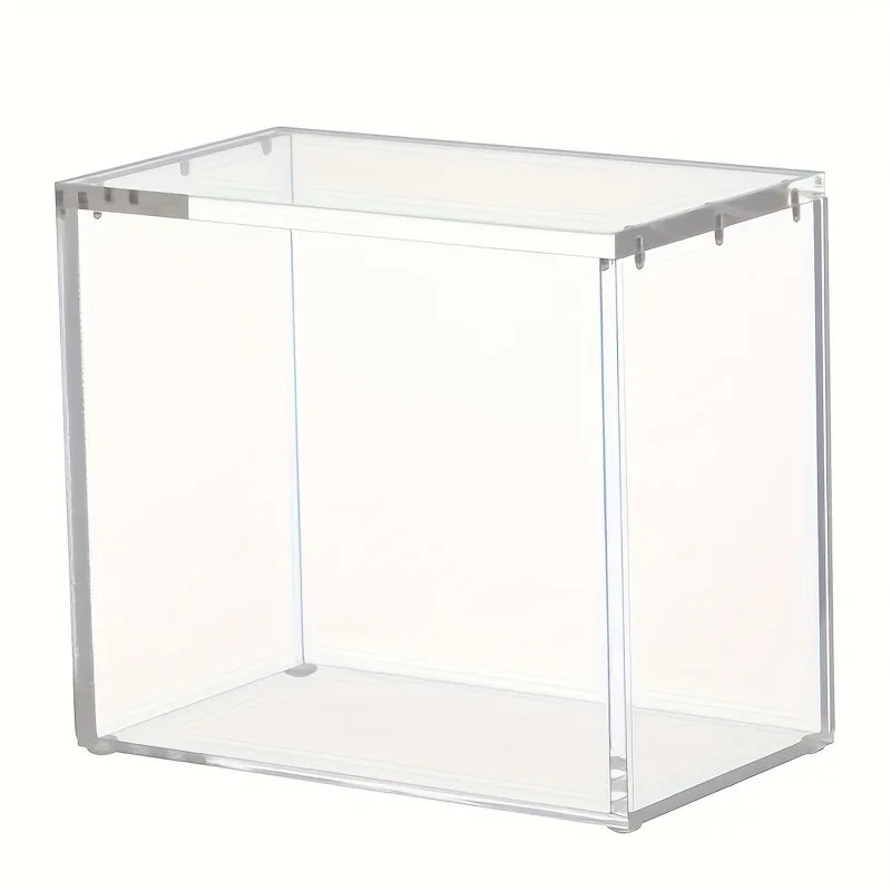 1/2pc Acrylic Magnetic Display Box for ETB Collectibles Cases Dustproof Stackable Transparent Card Holder Clear Protector Case