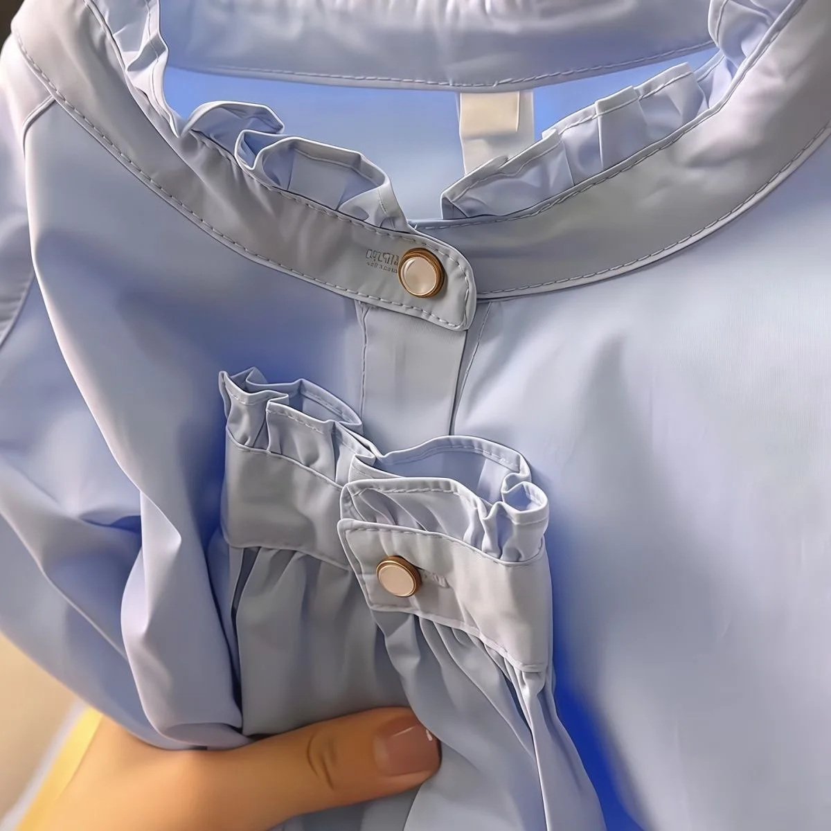 

Элегантный и красивый женский топ из полиэстера с длинным рукавом и круглым вырезом для осени и зимы, повседневный стиль, стандартный крой