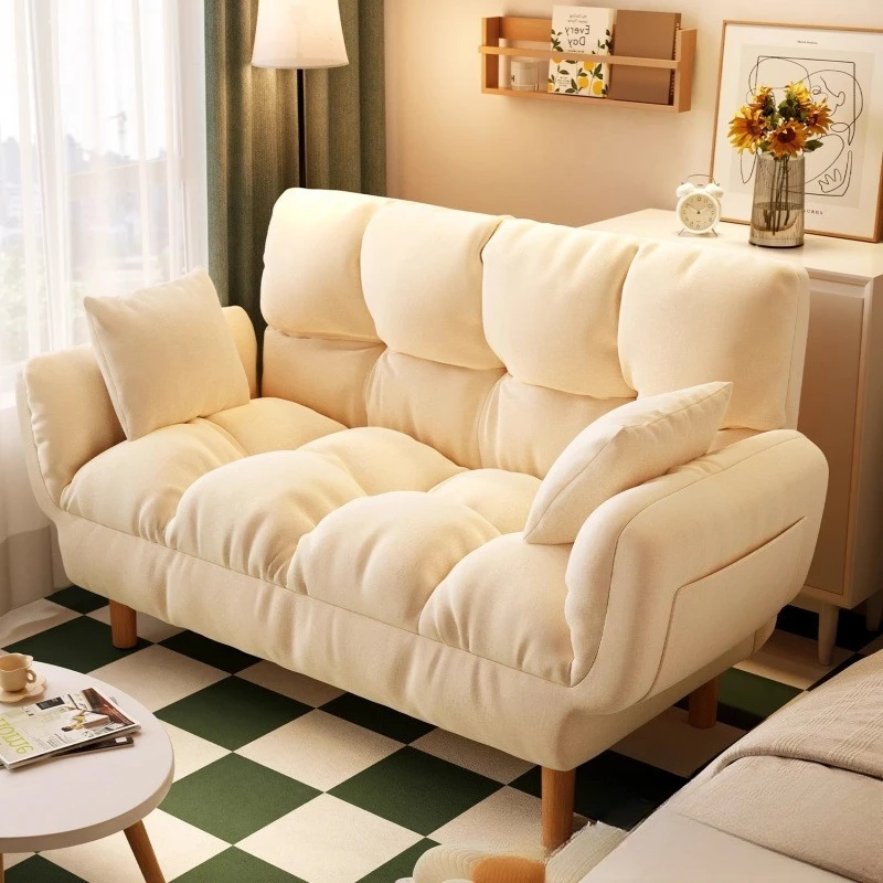 

Lazy folding sofa bed dual-purpose reclining and sleeping small apartment living room bedroom rental house multi-functional sofa