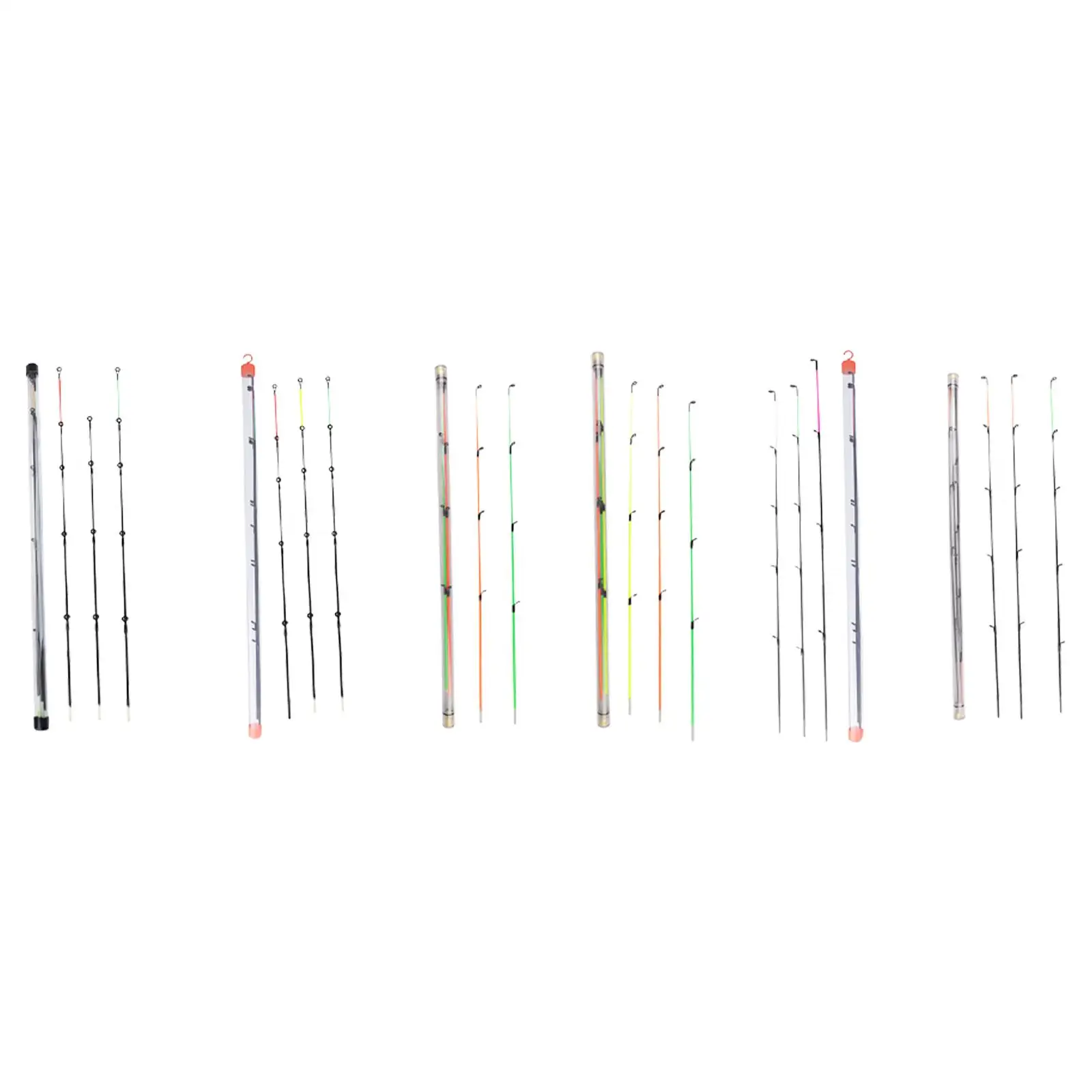 3x Canna da pesca con alimentatore Punta per canna Tutti i tipi di acqua Pesca notturna Accessori per canne da pesca Canna da jigging Canna da alimentazione in carbonio/fibra di vetro