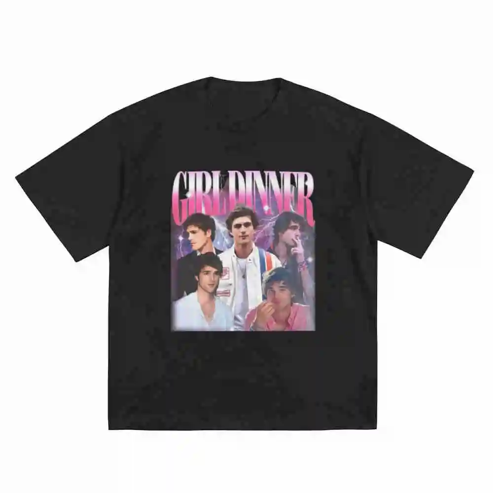 Jacob Elordi Signature Print Short Sleeve Tee 100% Cotton T-Shirt