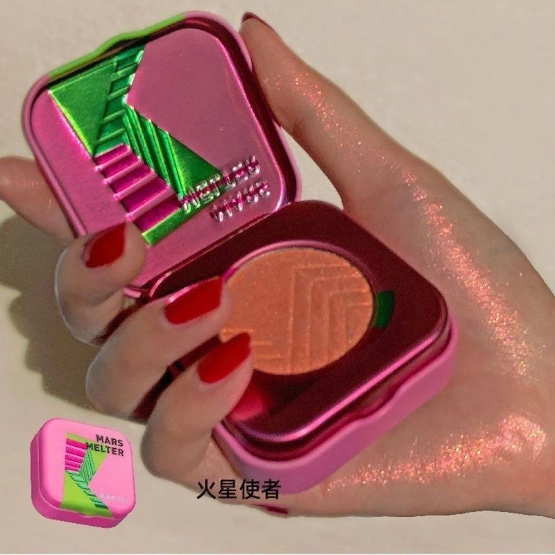 Kaleidos Chameleon Highlighter Powder Diamond Facial Brightening With Fine Shimmer Highlights Glitter Long Lasting Eye Shadow