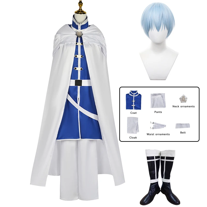 Himmel Cosplay Frieren Beyond Journey's End Cosplay Kostüm Sousou no Frieren Perücke Schuhe Unisex Party Rollenspiel Anzug Outfit