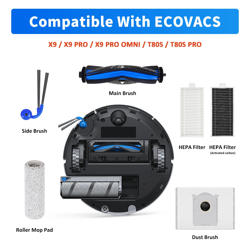 HEPA Filter For ECOVACS T80 OMNI T80 PRO OMNI T80S Pro X8 Omni X8 Pro Omni X9Pro X9 PRO OMNI X11 PRO OMNI Robot Vacuum Part