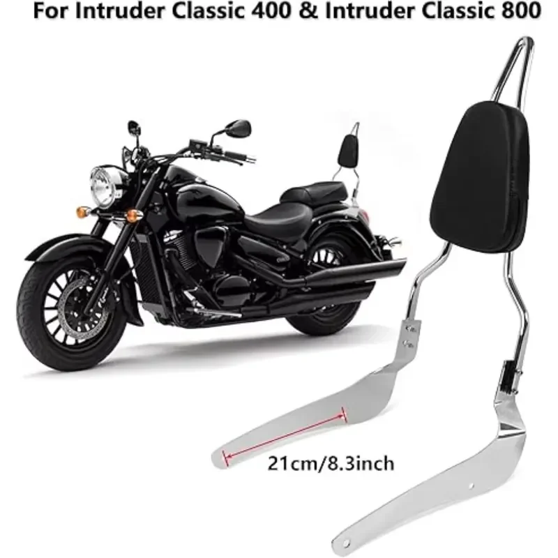 Motor cycle Passenger Rear Backrest Sissy Bar Luggage Rack Pad Kit For Bou levard VL400 VL800 VL 800 400 M50 C50