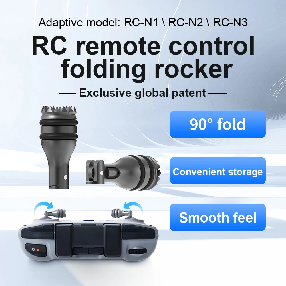 Joystick Remoto per DJI Flip/Mavic 3 Pro/Neo2/Neo/Mini 5 Pro/4 Pro/Air 2S RC-N3/RC 2/RC Controller, Accessorio Drone con Levetta a Pollice