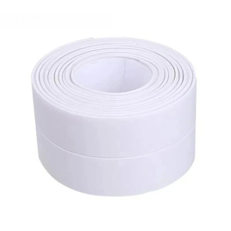 3,2 m wasserdichtes PVC-Dichtungsband für Waschbecken, Dusche, Badewanne und Toilette – selbstklebender Wandaufkleber