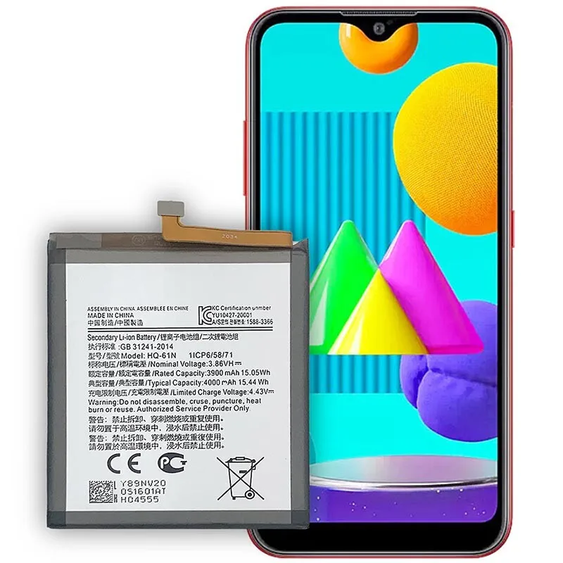 For Samsung Galaxy M01 2020 Battery HQ-61N Replacement 4000 mAh