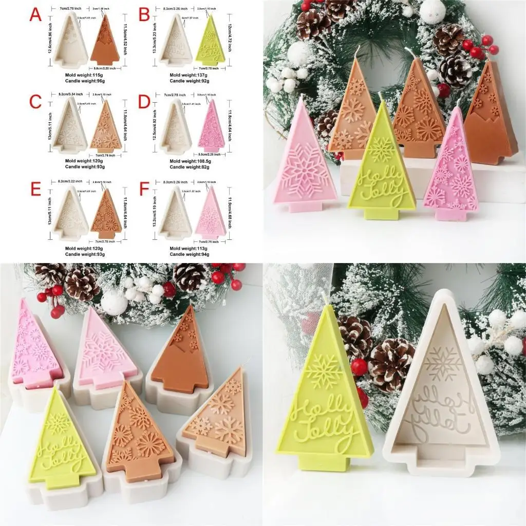 

31BB Flexible Making Mould Easy to Demold Silicone Mold Snowflakes Christmas Tree Mould Jewelry Making Supplies