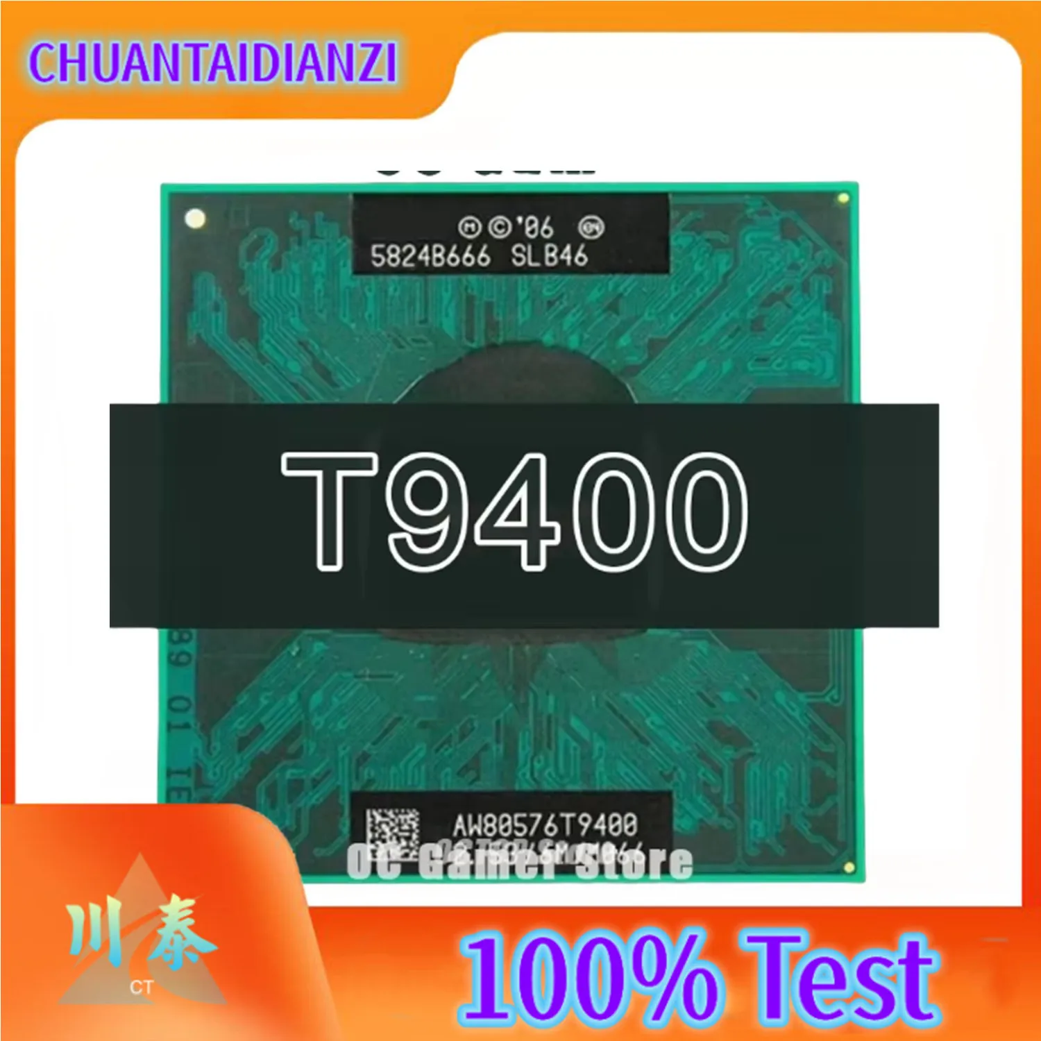 T9400 CPU 6M Cache/2.53GHz/1066/Dual-Core Laptop Processor CPU for GM45/PM45