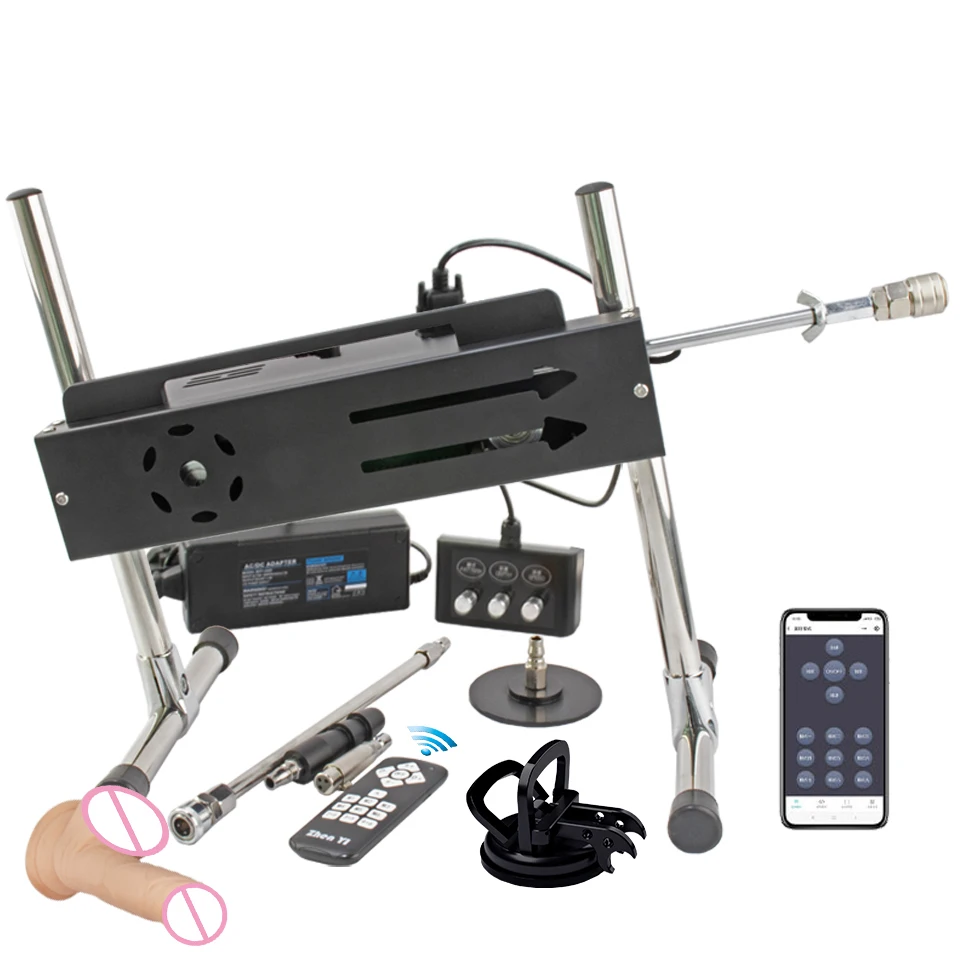 FREDORCH New Sex Machine, App Control 200W Turbo Gear Power Love Machine with Dildo for Adults Masturbation, 1-15cm Strocke Sex