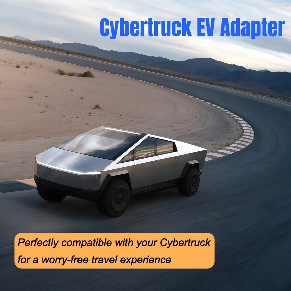 Charging for Tesla in Euro Compatible With Cybertruck Energy Highway CCS2 & Type2 to NACS(2 in 1)  400A EV Fast Charger Adapter