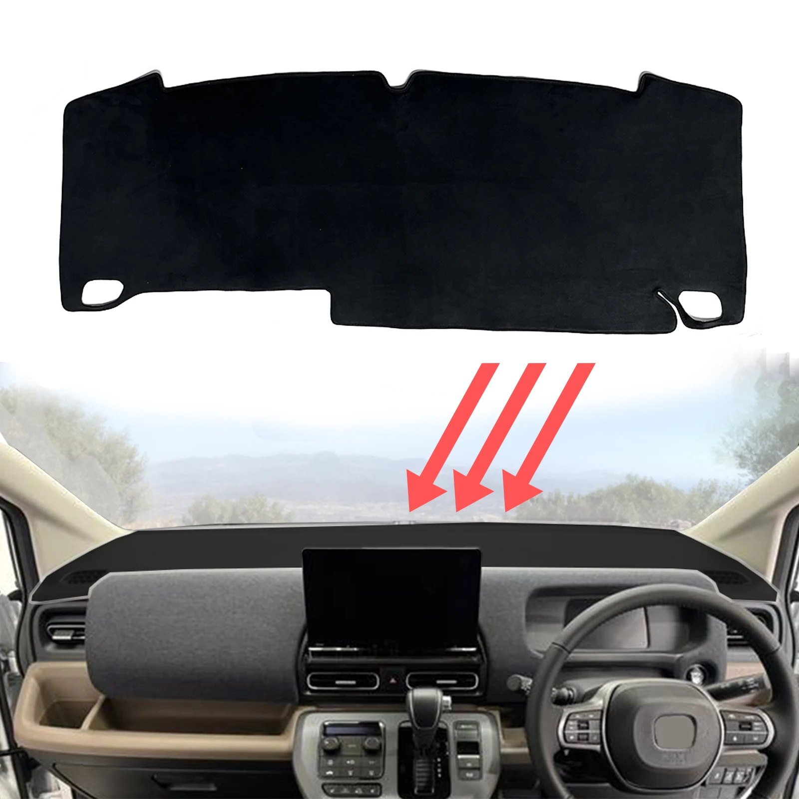 Car Dashboard Mat for Honda Freed 2024 2025 Dash Mat Dashmat Sunshade Protective Carpet