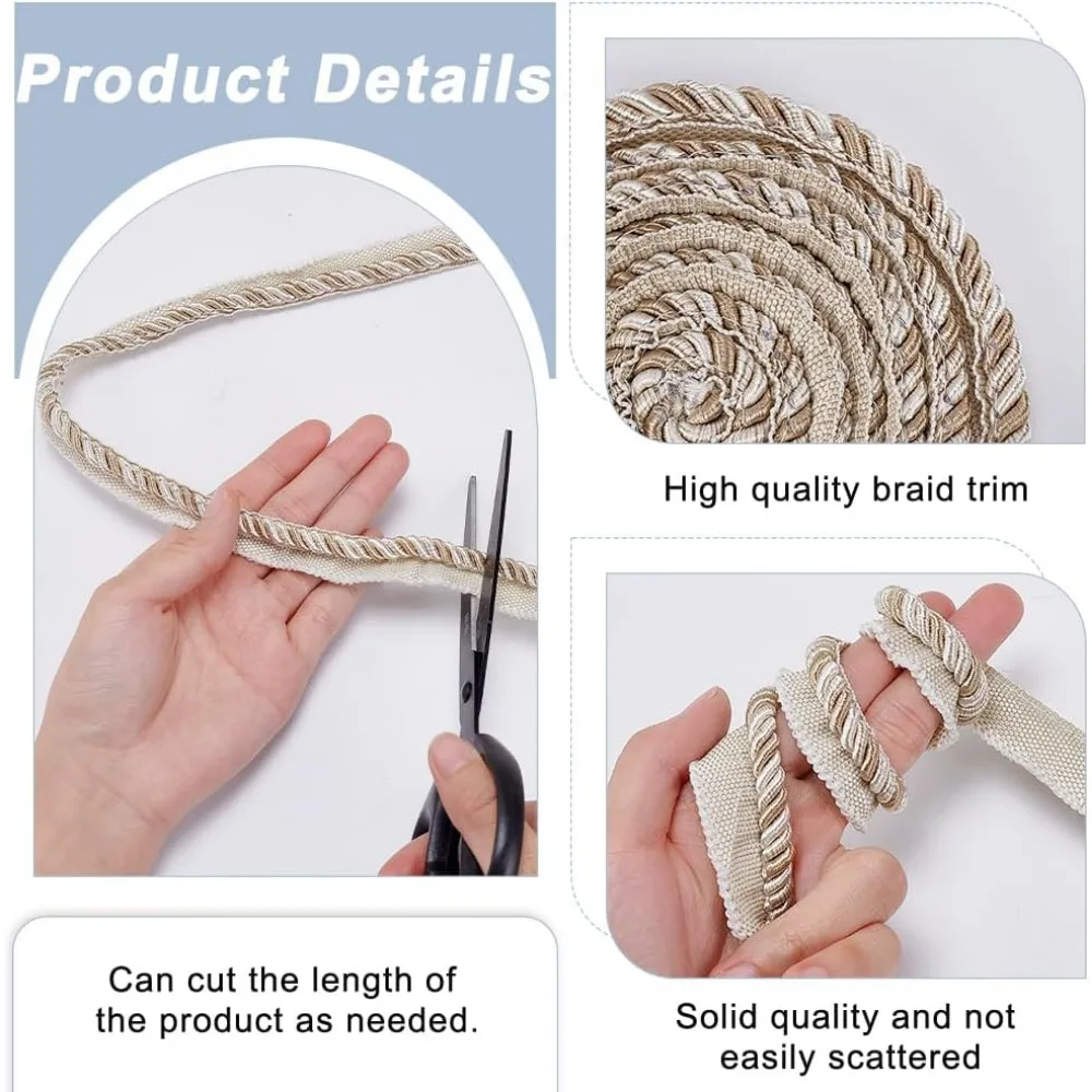13.7 Yards Twisted Lip Cord Tr - огляд і ціна Cord Trim Twisted
