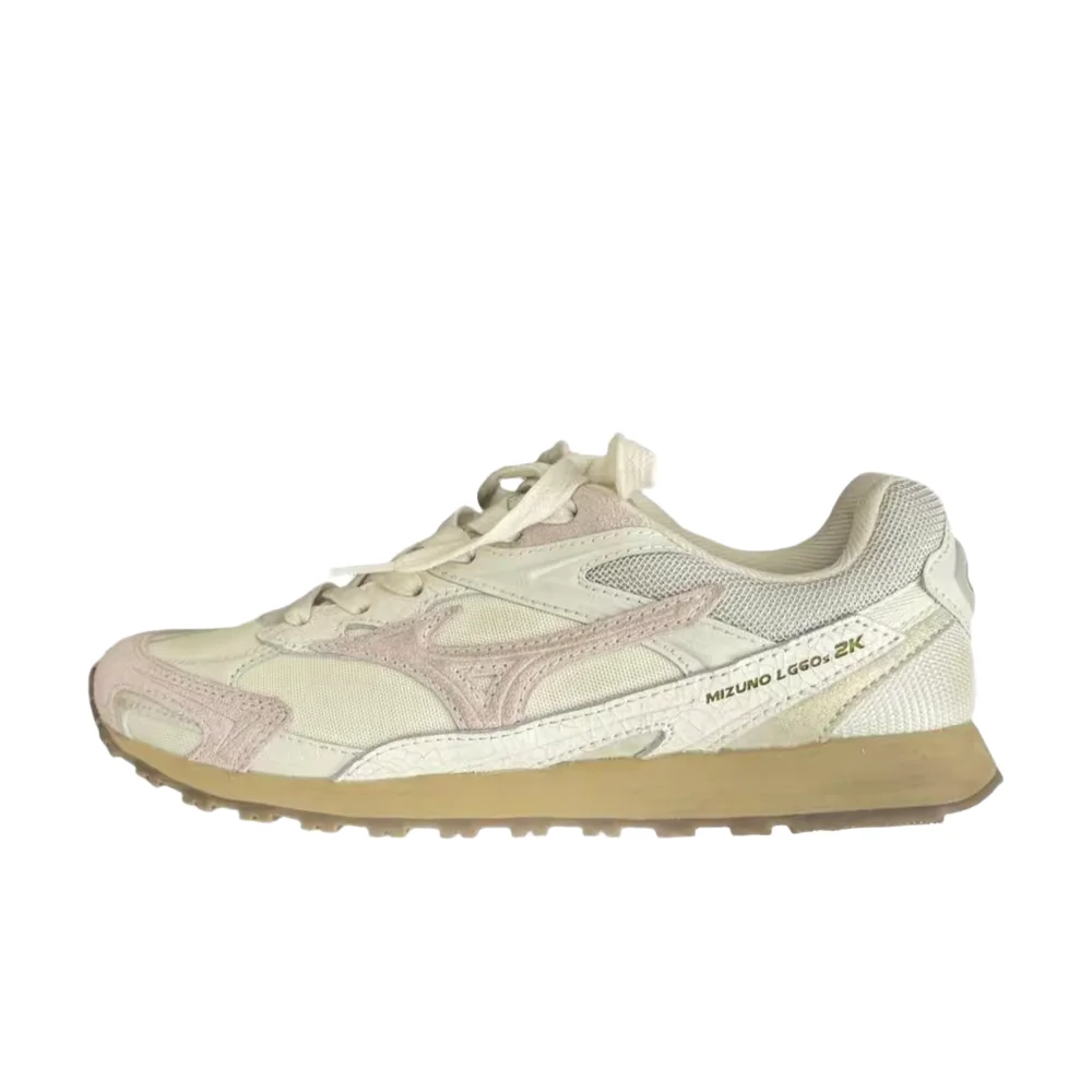 Mizuno LG 60S 2K German Training Unisex Low-Top Casual Shoes  Cotton Cloud White, Comfortable, Retro & Versatile D1GH242103