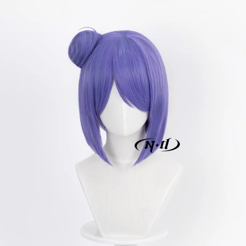 ND Konan Cosplay Wigs Short Blue Hairpiece Anime Cosplay Hair Wigs Heat Resistant Synthetic for Comic Con Coser Costume Party