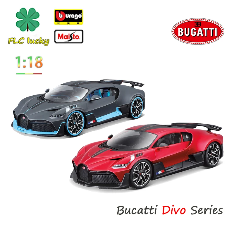 

Bburago 1/18 Bugatti Divo Series Diecast Simulation Alloy Car Model Ornaments Collection Gifts Steering Wheel Linkage