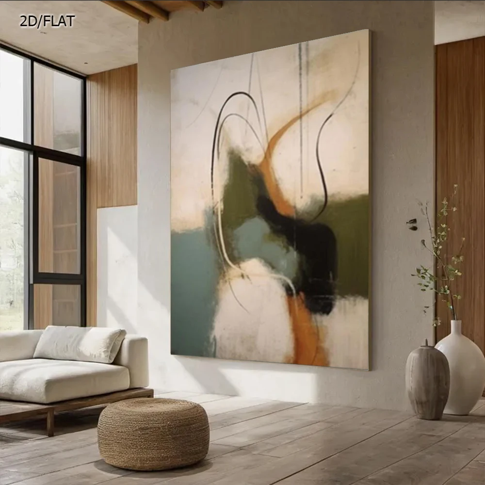 

100% Handmade Abstract Oil Painting Bohemian Wall Art Picture Gray White Gold Canvas Image For Home Living Room Decor Mural Gift