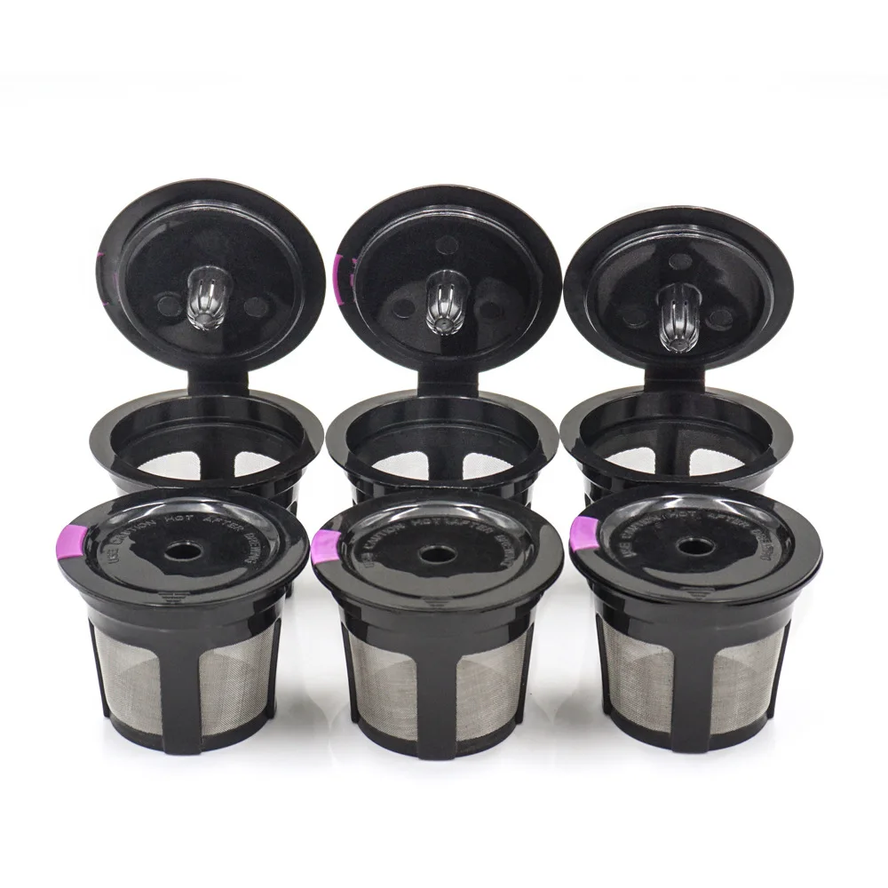 1Pcs Refillable Coffee Filter Cup Coffee Tools Filter Baskets Coffee Capsule  For Makers Keurig 2.0 1.0 K Cup Coffee Makers