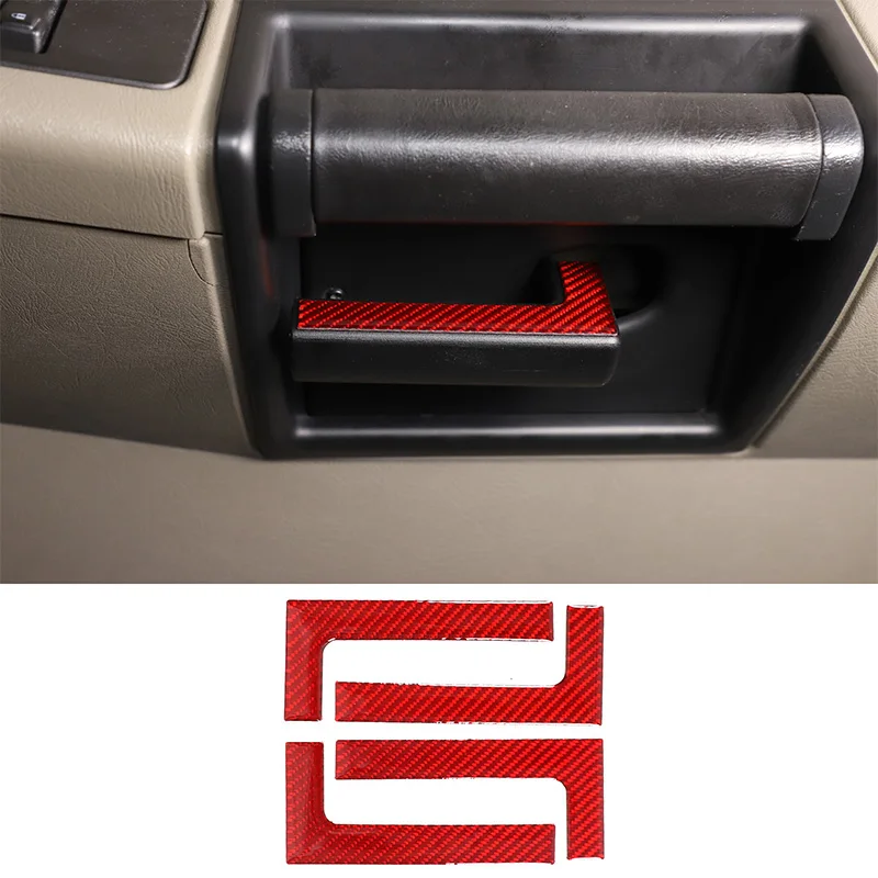 

For Hummer H2 2003-2007 Soft Carbon Fiber Car Inner Handle Decoration Sticker Interior Modification Accessories