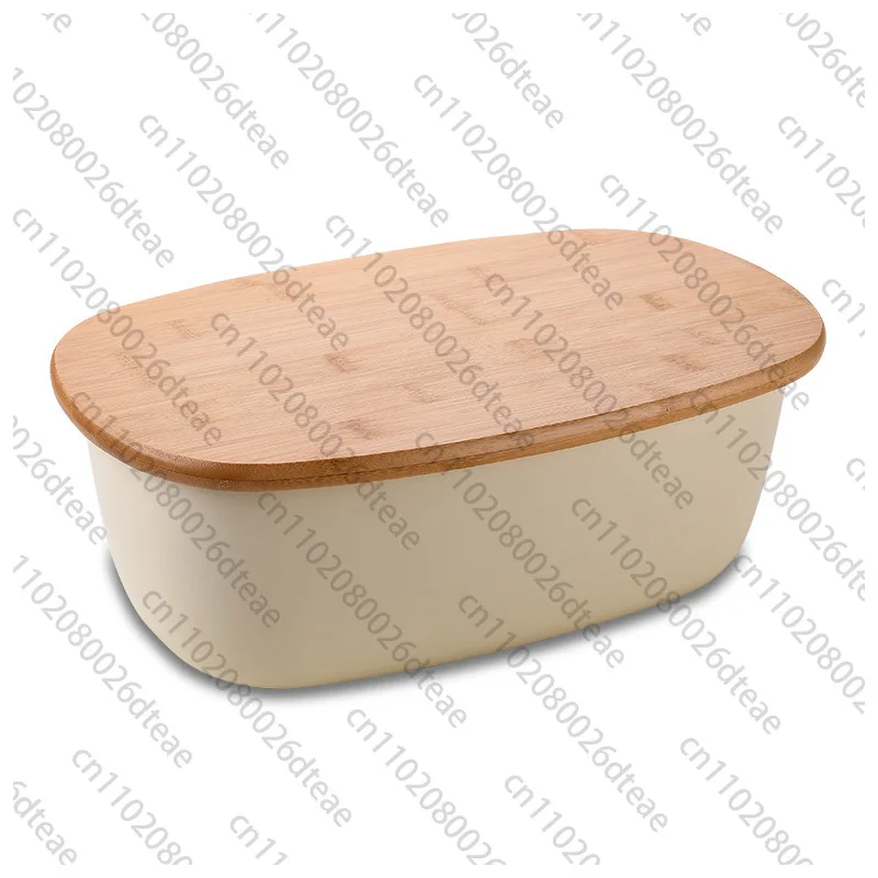 Picnic Food Grade Picnic Box, Extra Large Bamboo Wood Cover, Cutting Board, Multifunction Bread Box, Kitchen Storage Tools