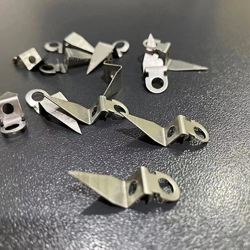 1000 PCS/Pack Stainless Steel Sharp Foot Type Mounting Lug Installation Ear Channel Letter Sign Spare Parts