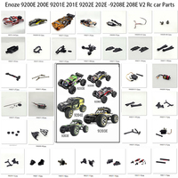 DEERC /Enoze 9200E 200E 9201E 201E 9202E 202E 1/10 V2 RC car parts:bracket swing arm wheel car shell