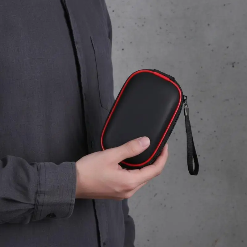 Hard Shell Portable Mouse Travel Case Carrying Pouch Bag with Hand Strap for Universal Wireless Bluetooth Gaming Mouse