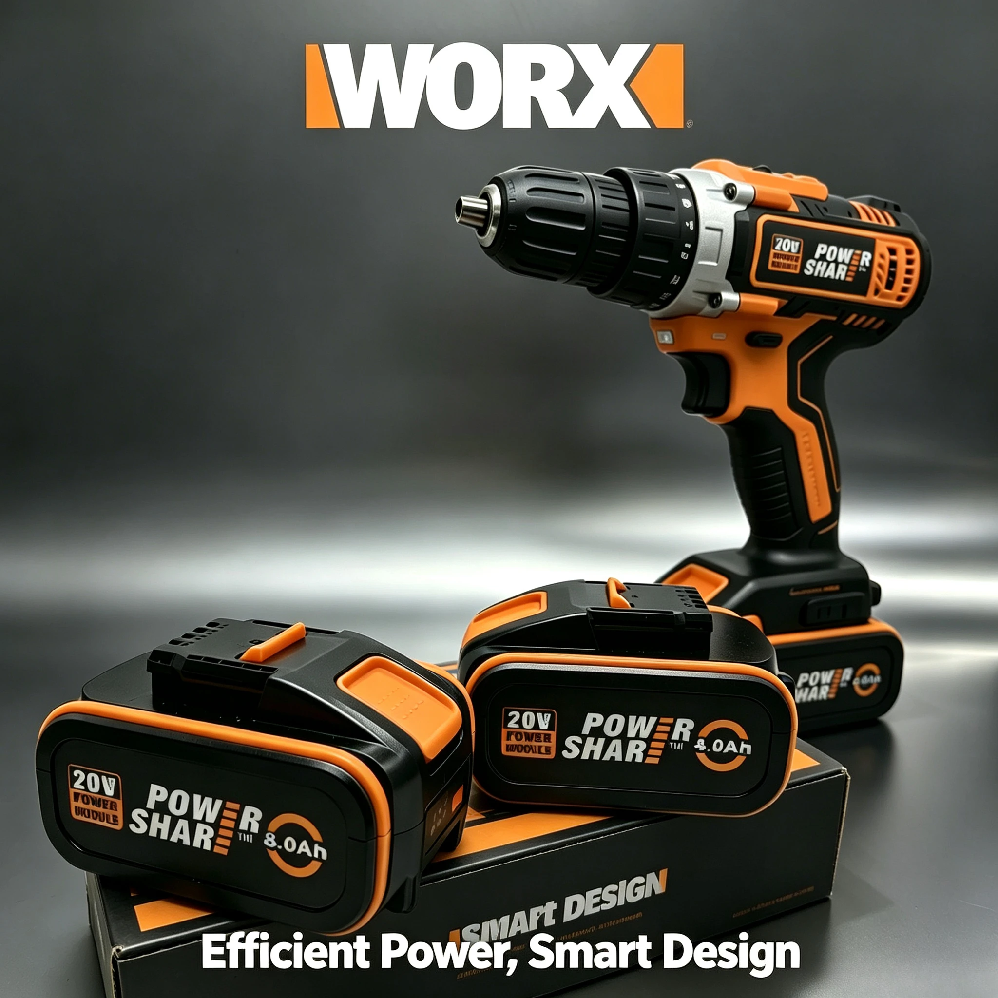 

Worx 20V Lithium Battery 4.0/6.0/8.0Ah, fully compatible with Worx tools, safe and durable for daily work