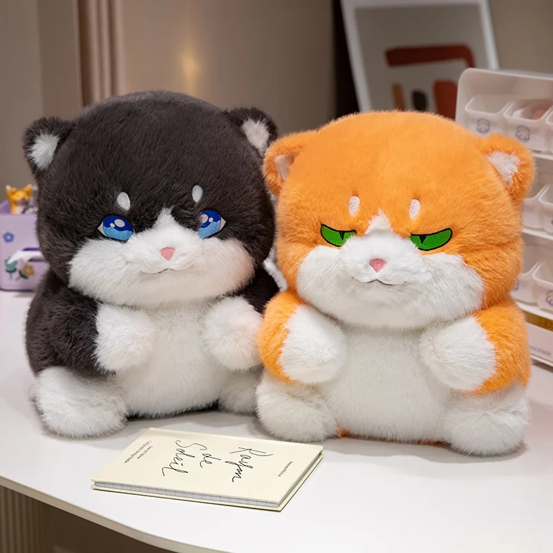 New 33CM Creative Plush Round Fat Cat Plush Toys Cat Kawaii Animal Pillow Soft Dolls Stuffed Toys Baby Birthday Gift Home Decor