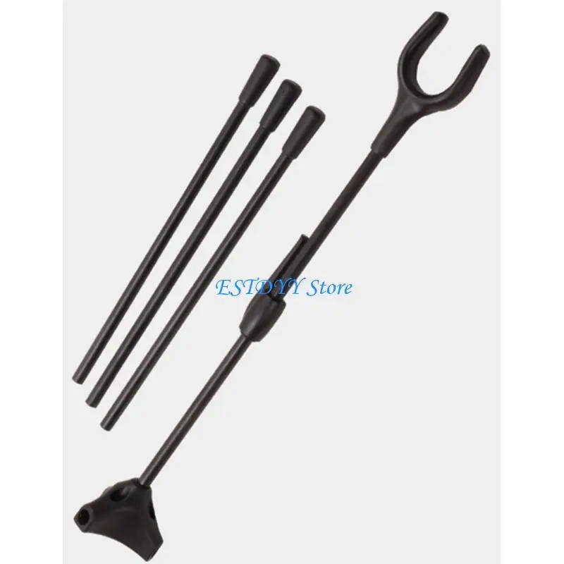 G6DE Bows Stand Portable Takedown Bows Stand Holder Foldable Recurve Bows Stand Universal Bows Rack for Compound Bows