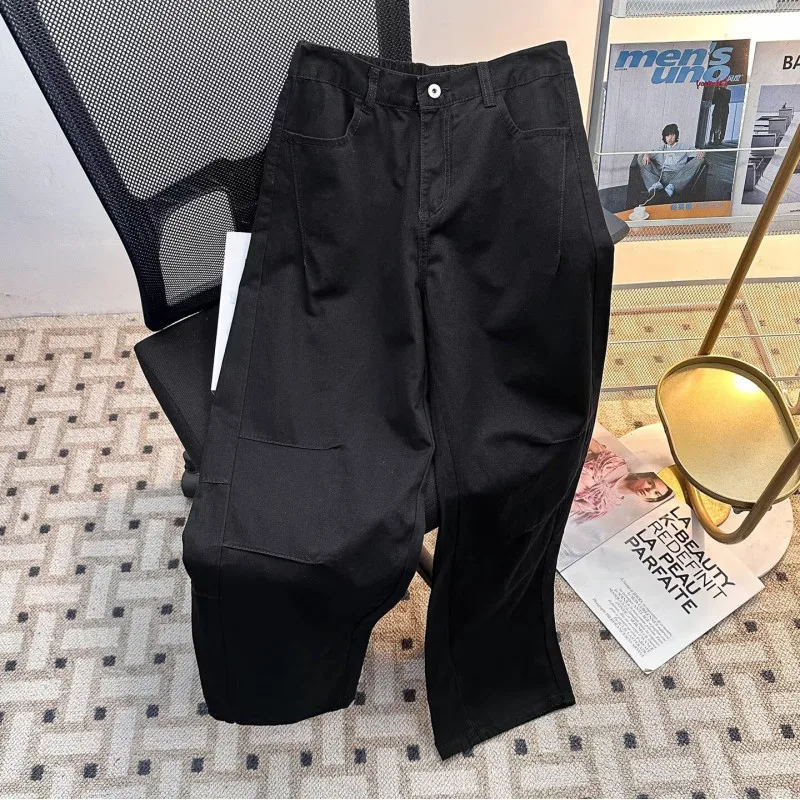 Retro Work Jeans Men Spring New Loose Straight Hip-Hop Versatile Comfortable High Quality Fashion And Trendy Trousers men M-3XL