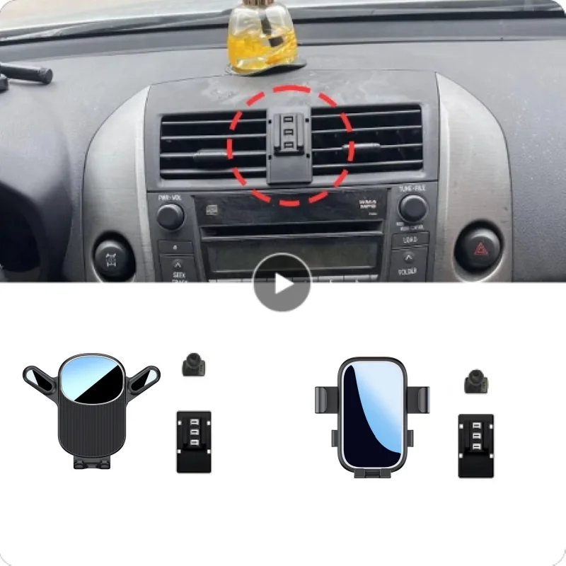 

Car Phone Holder For Toyota RAV4 2009 2010 2011 2012 Fixed Bracket Base Special Car Cell Phone Mounts Charging