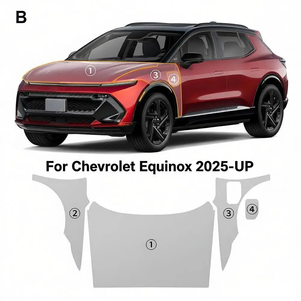 

8.5Mil TPU Scratch-resistant Car Paint Protection Film For Chevrolet Equinox 2025-UP Car Body Transparent Bra Per-cut PPF Kit
