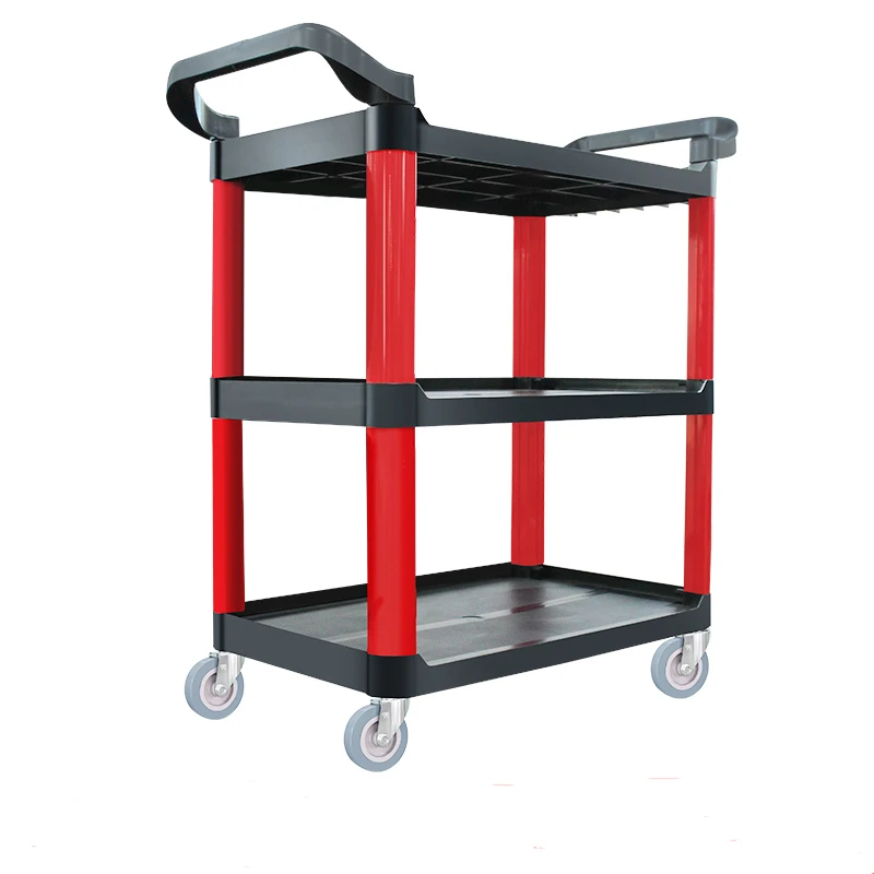 Newest Multi-function Plastic Rolling cart Working trolley tools with bucket