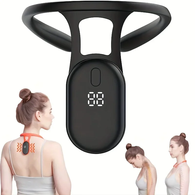 Smart Posture Corrector Miicro Vibration Posture Training Reminder Sensor Back Posture Neck Hump Corrector for Adult Kids