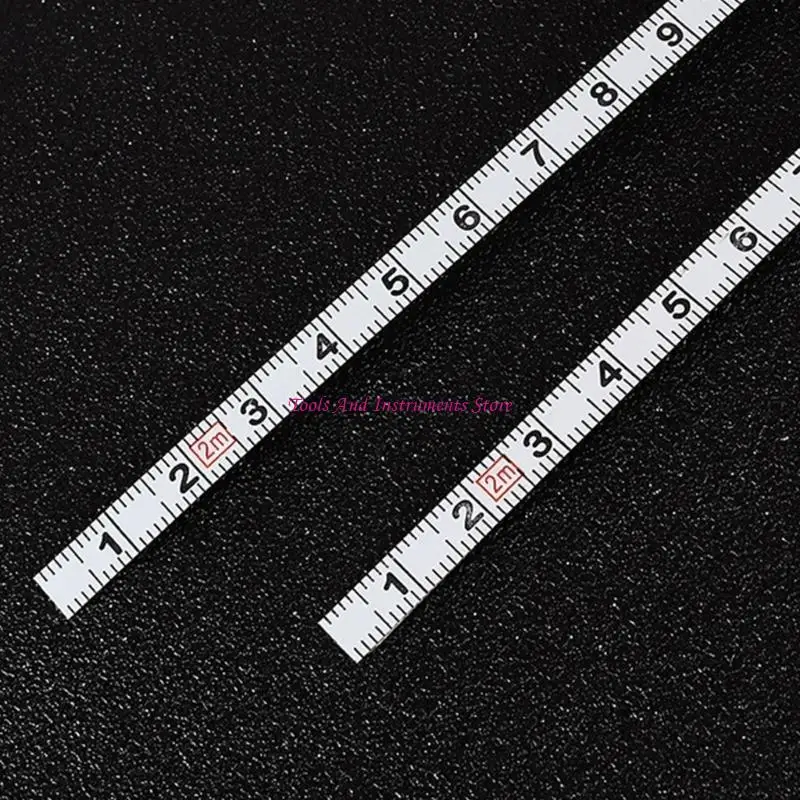 1/2m adesiva in acciaio inossidabile 6 mm largo nastro adesivo righello c7ac