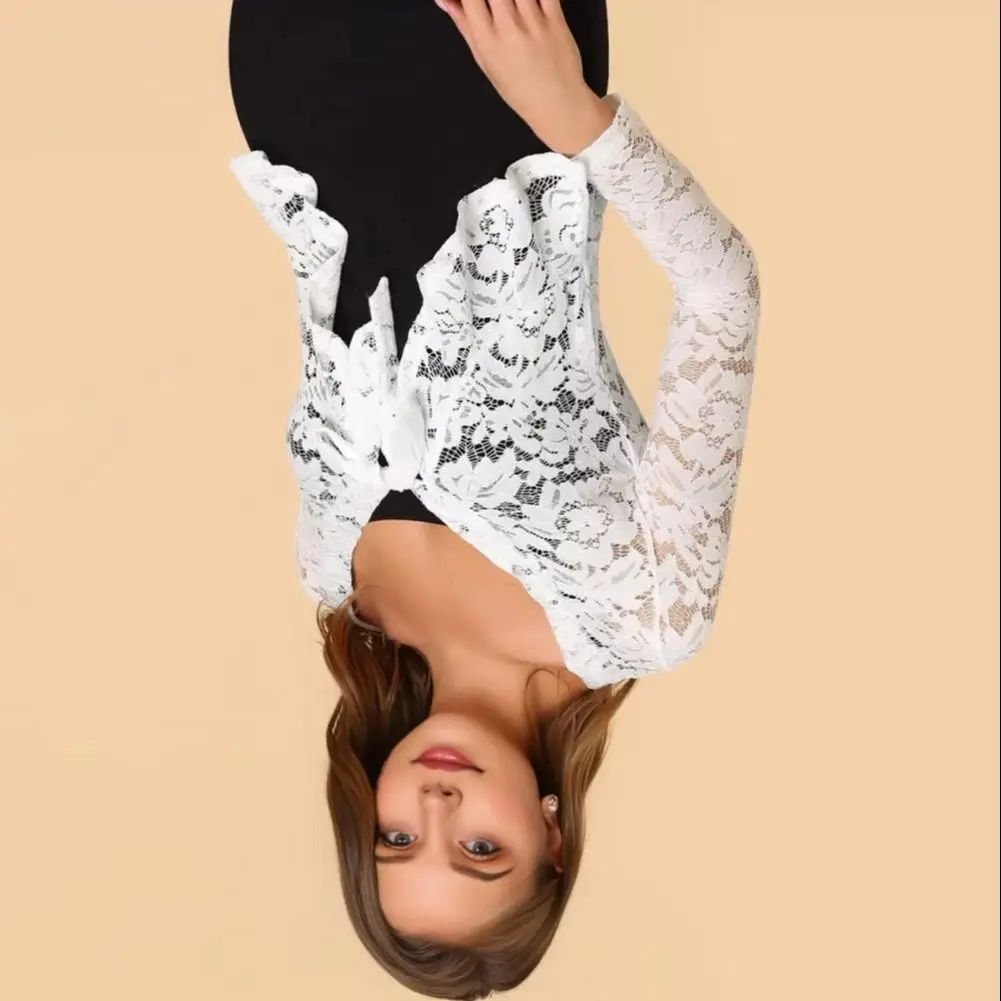 

Пальто из тюля с длинным рукавом и цветочным принтом, кружевная тюлевая куртка 2025 года, кружевное болеро для женщин, кардиган с завязками спереди и рюшами на подоле