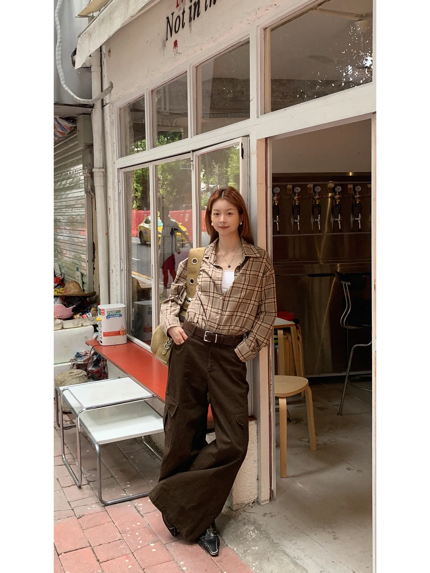 

Модный женский клетчатый топ Sle 2023, Новое поступление, осенний топ, роскошный молодежный хлопковый длинный воротник-свеч, длина миди