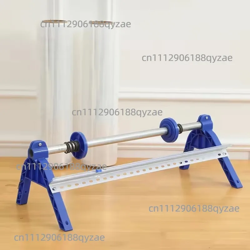 30-50cm Wrapping Film Packaging Machine Cling Film Capsule Apparatus Cuttable Wall Mounted Commercial Desktop Packing Support